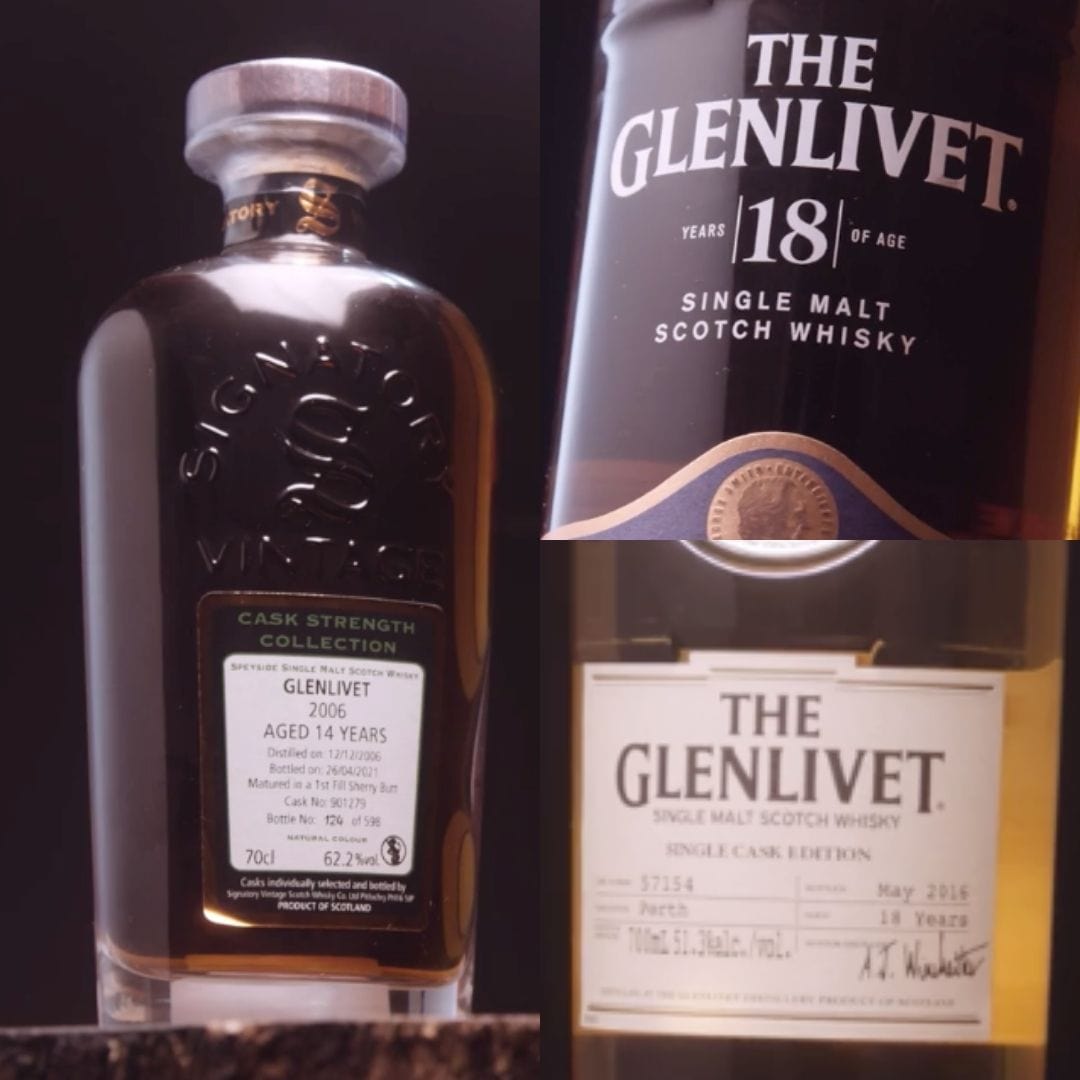 The Glenlivet Single Malt Whisky Tasting Pack - Liquor Loot- 