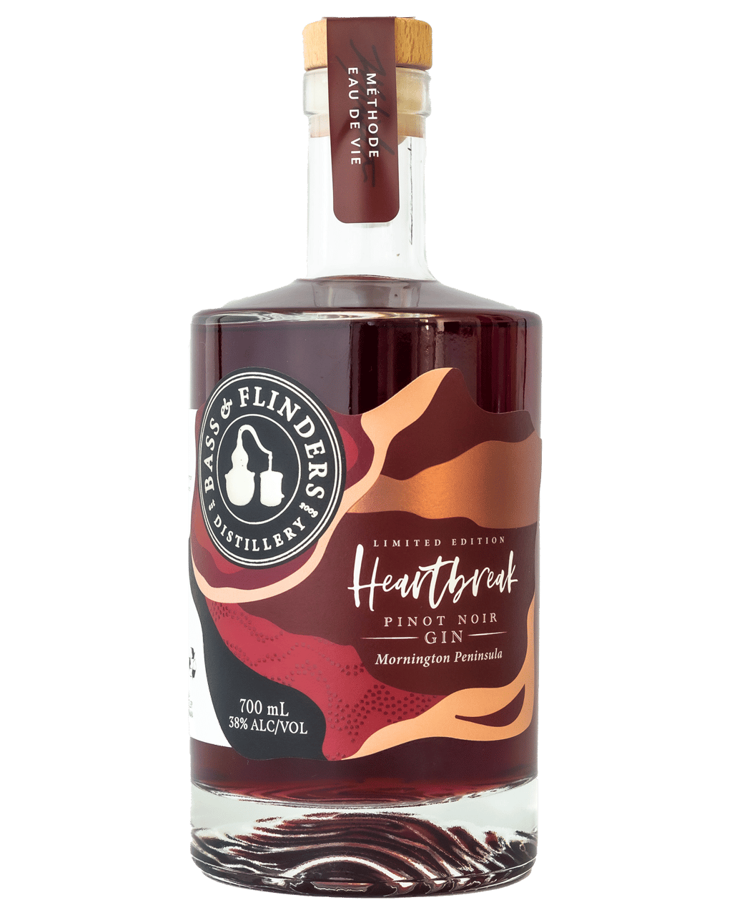 Bass & Flinders Heartbreak Pinot Noir Gin (700mL) - Liquor Loot- 