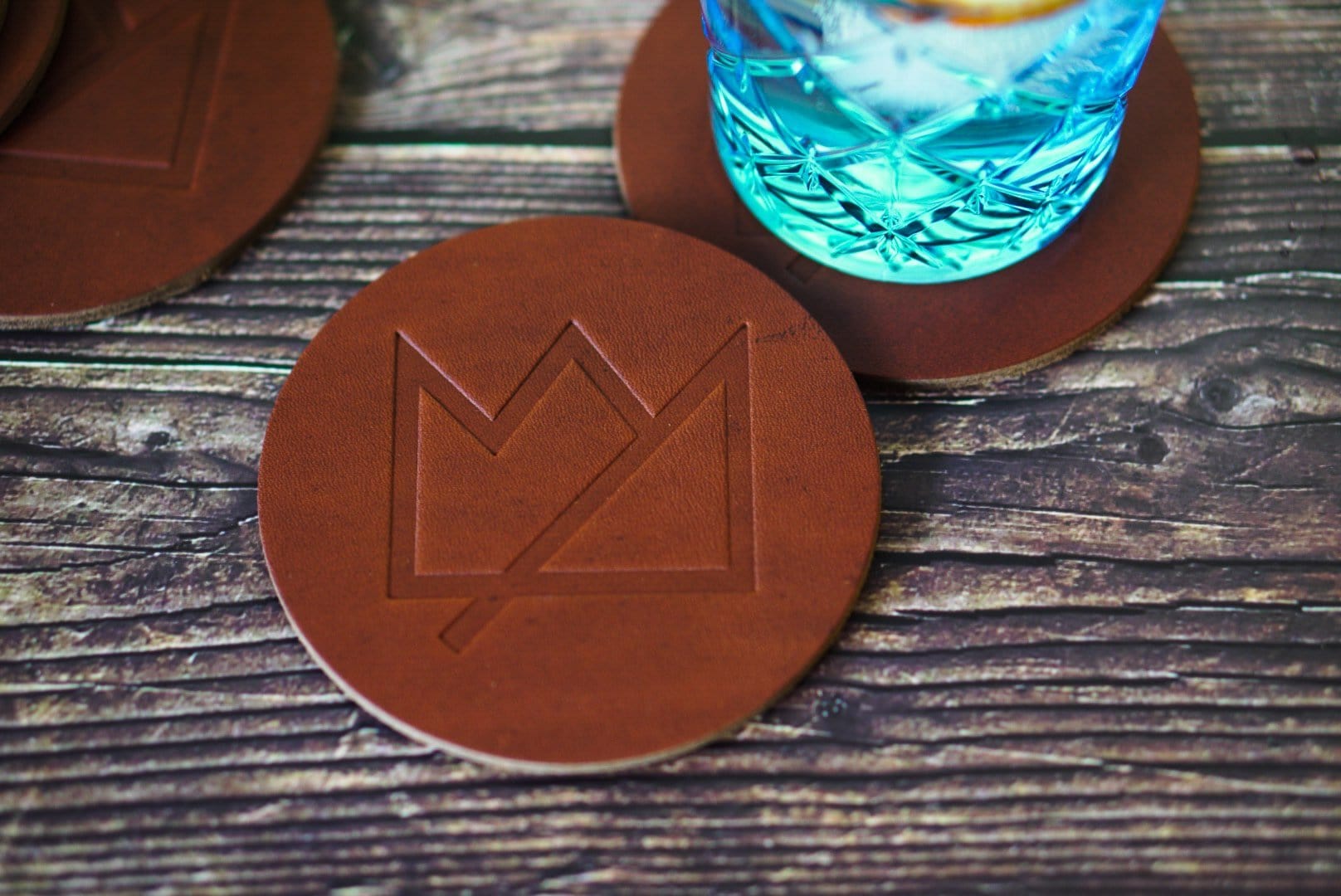 Liquor Loot Leather Coaster - Liquor Loot- 