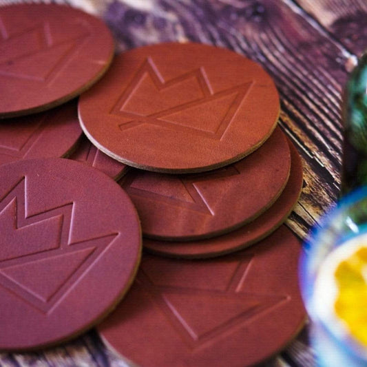  Liquor Loot- Liquor Loot Leather Coaster -  