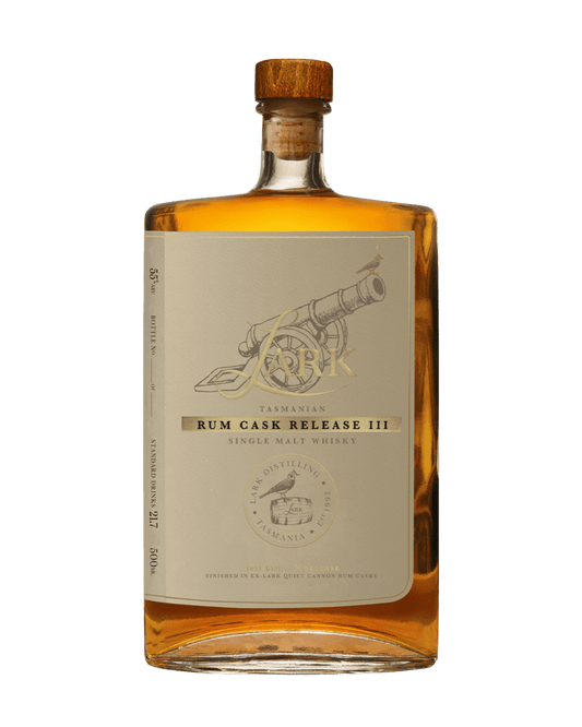 Lark Rum Cask Release III Single Malt Australian Whisky (500mL) - Liquor Loot- 