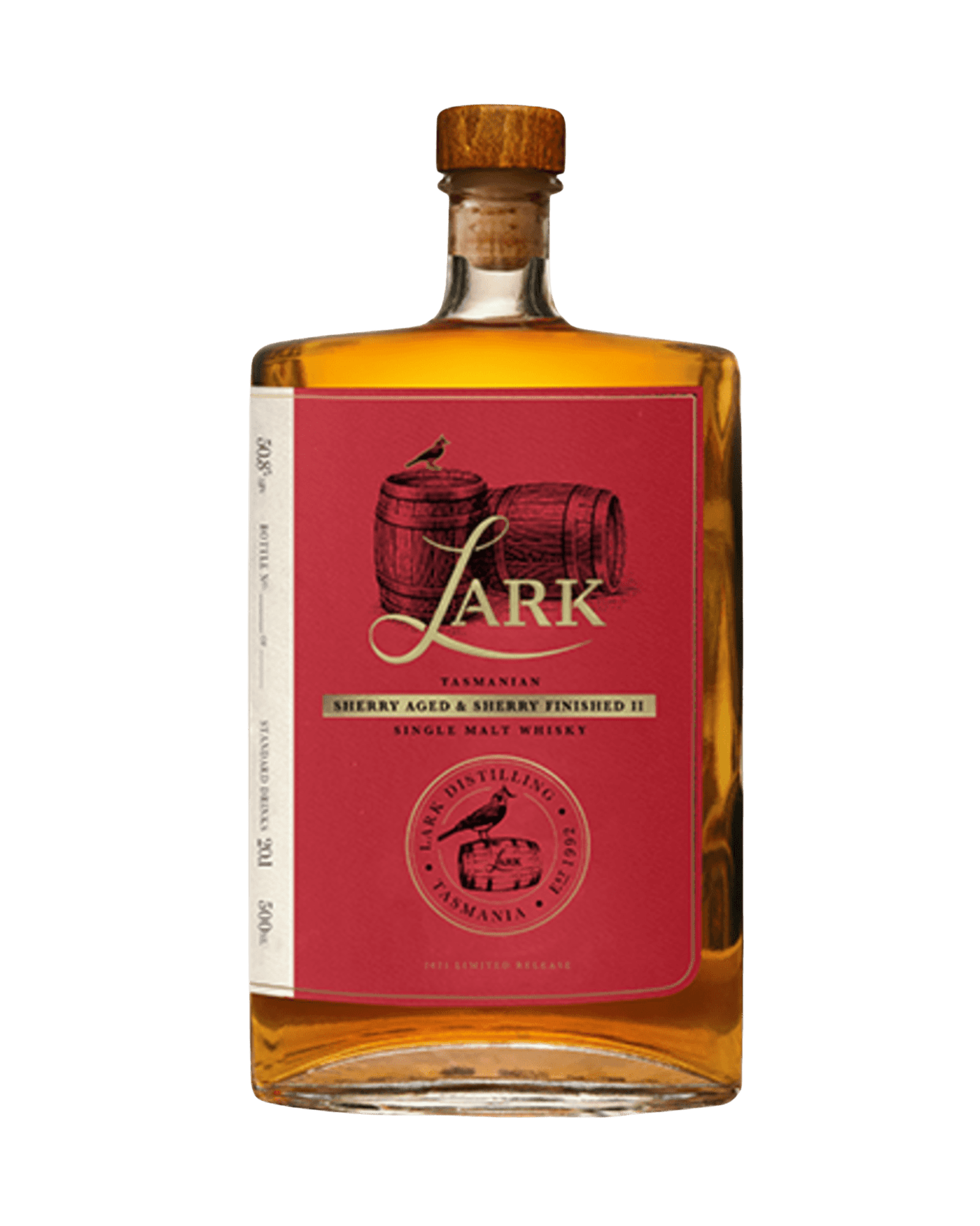 Lark Distillery Sherry Aged & Sherry Finished II Single Malt Australian Whisky (500mL) - Liquor Loot- 