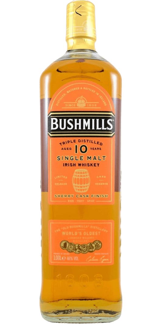 Bushmills 10 Year Old Sherry Cask Finish Irish Whiskey (1000mL) - Liquor Loot- 