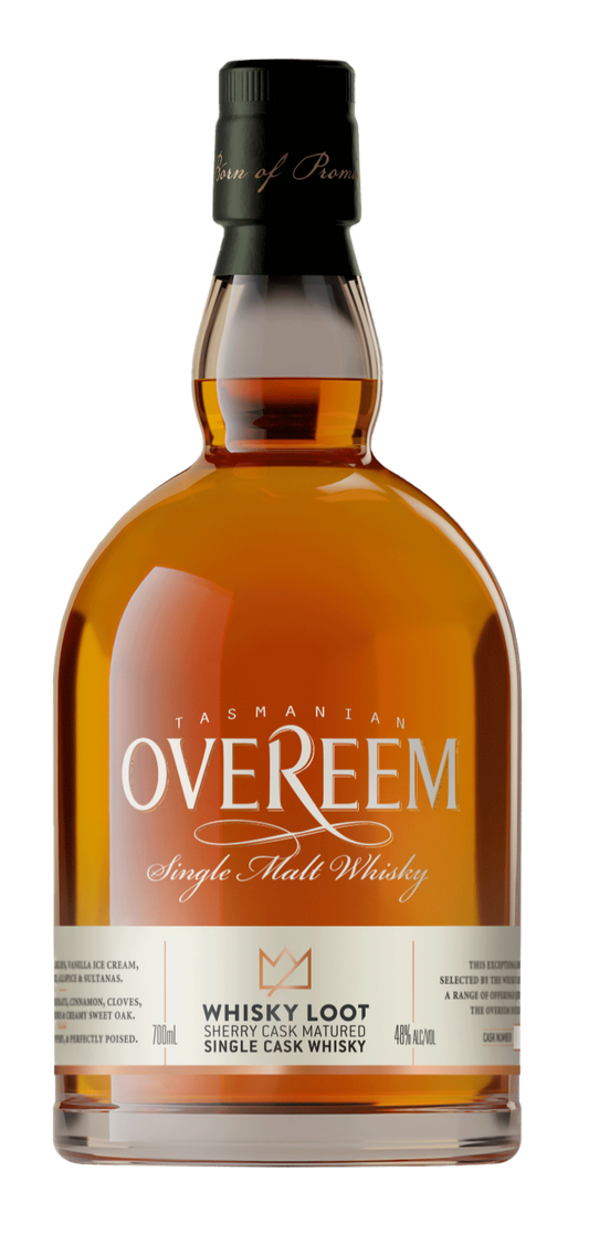 Overeem Distillery Whisky Loot Private Sherry Cask Single Malt Australian Whisky (700mL) - Liquor Loot- 