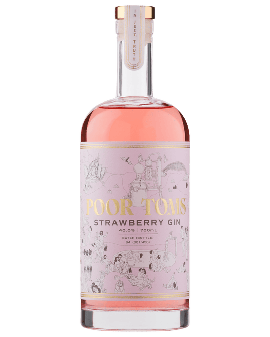 Poor Toms Distillery Strawberry Gin (700mL) - Liquor Loot- 