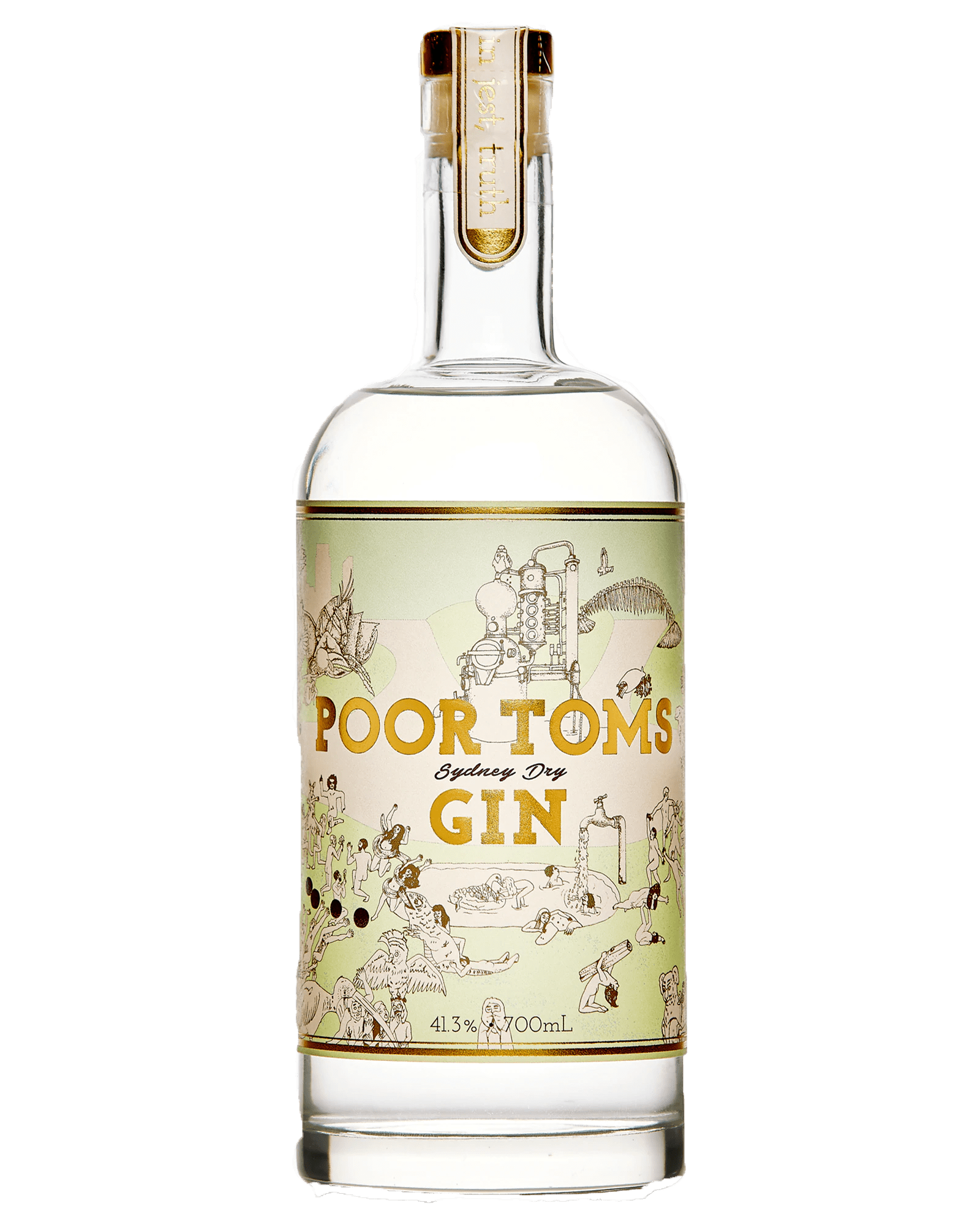 Poor Toms Sydney Dry Gin (700mL) - Liquor Loot- 