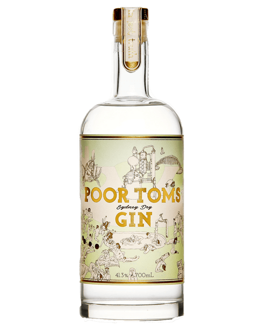 Poor Toms Sydney Dry Gin (700mL) - Liquor Loot- 