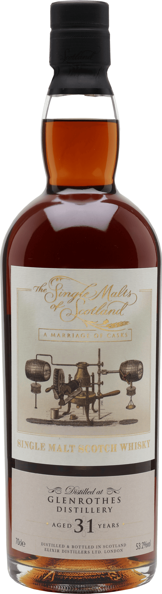 Single Malts Of Scotland Marriage Cask Glenrothes 31 Year Old Single Malt Whisky (700mL) - Liquor Loot- 