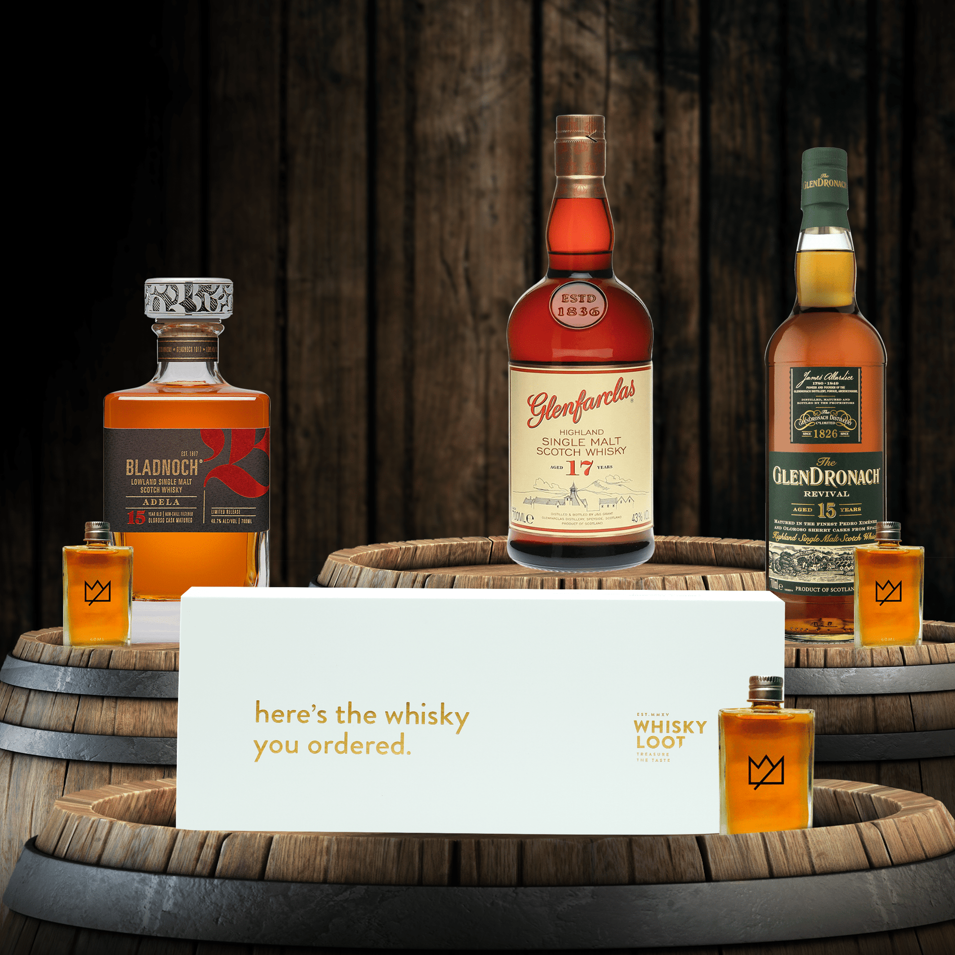 Sherry Cask Scottish Whisky Tasting Pack - Liquor Loot- 