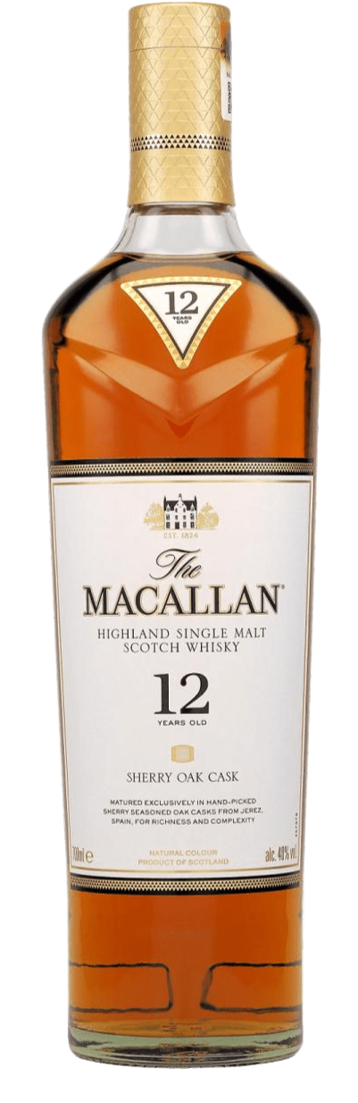 The Macallan 12 Year Old Sherry Cask Single Malt Scotch Whisky (700mL) - Liquor Loot- 