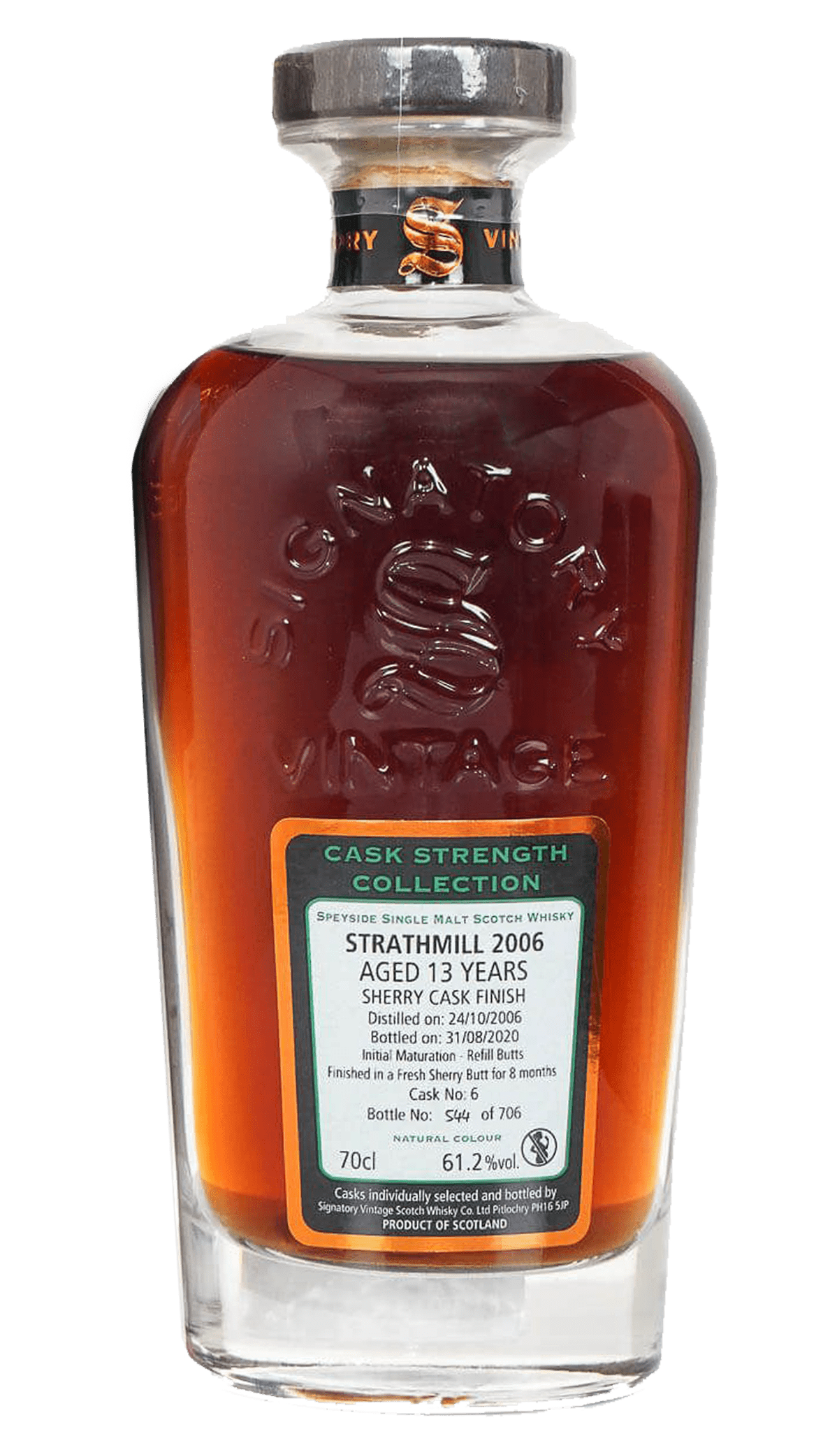 Signatory Vintage 2006 Strathmill 13 Year Old Single Malt Scotch Whisky (700mL) - Liquor Loot- 