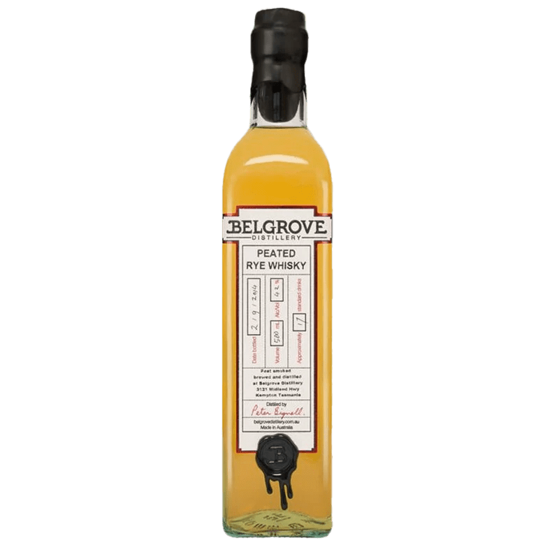 Belgrove Distillery Peated Rye Whisky (500mL) - Liquor Loot- 