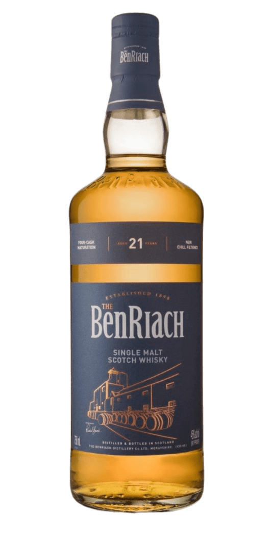 BenRiach Classic 21 Year Old Single Malt Scotch Whisky (700mL) - Liquor Loot- 