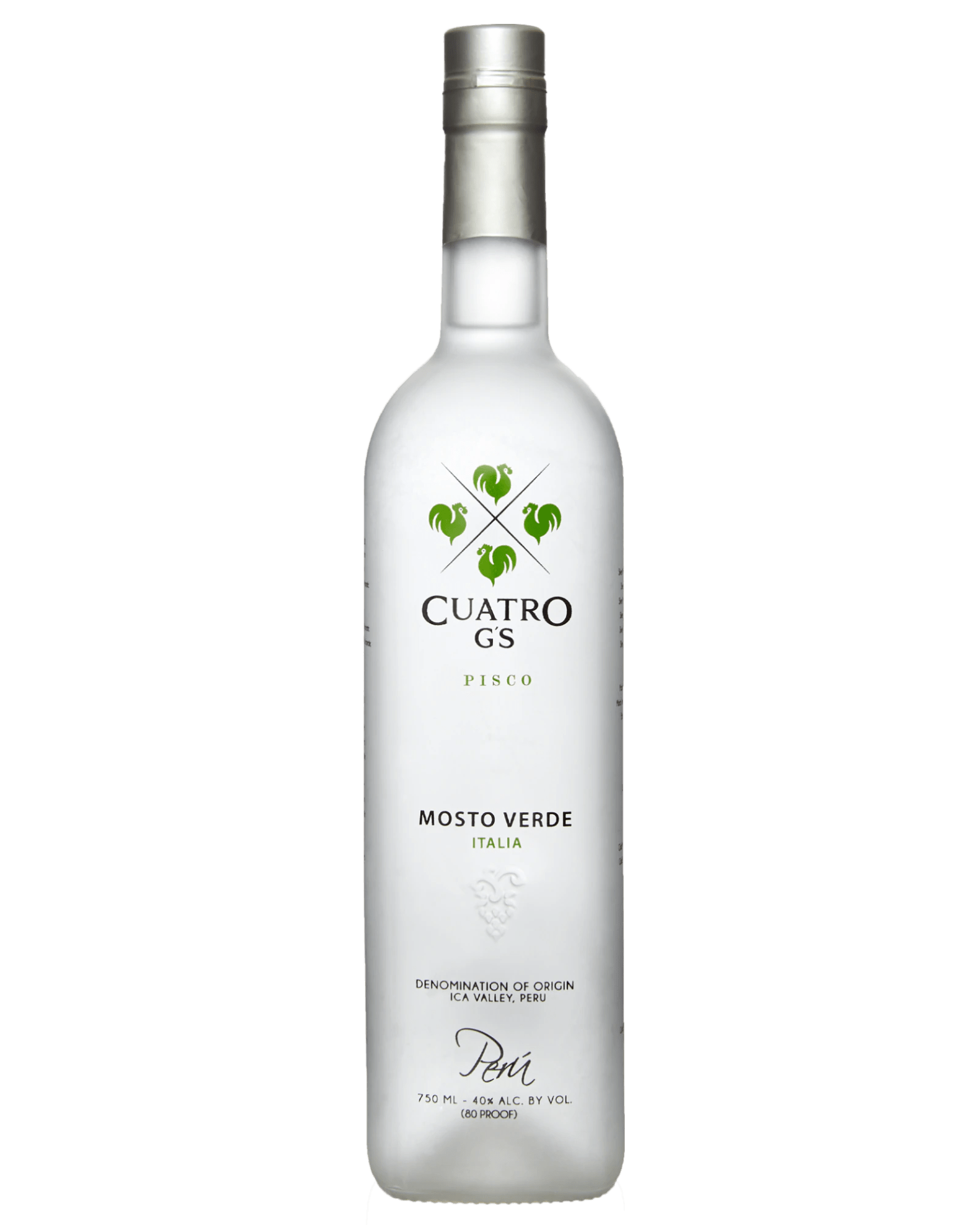 Cuatro G’s Italia Mosto Verde Pisco (700mL) - Liquor Loot- 