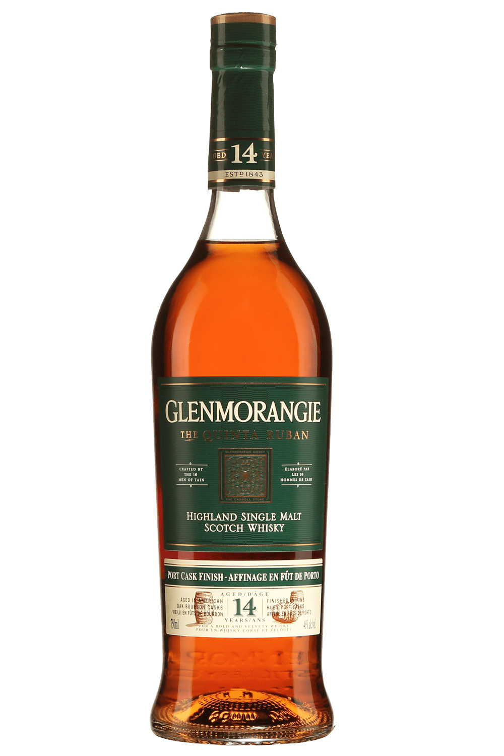 Glenmorangie Quinta Ruban 14 Year Old Single Malt Scotch Whisky (700mL) - Liquor Loot- 