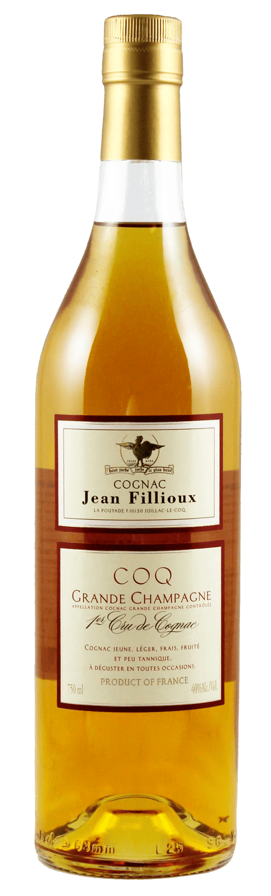 Jean Fillioux Le Coq Grande Champagne Cognac (700mL) - Liquor Loot- 