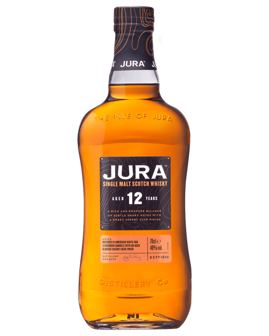 Jura 12 Year Old Single Malt Scotch Whisky (700mL) - Liquor Loot- 